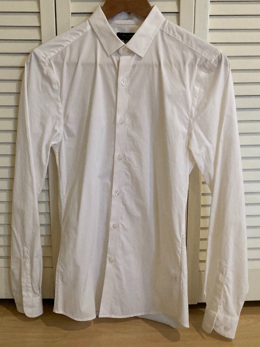 New Look Long Sleeve White Poplin Shirt